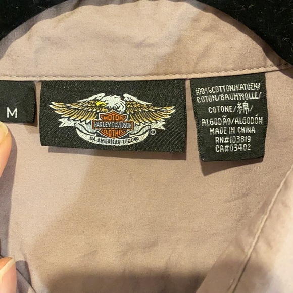 Harley Davidson Embroidered Shirt Top - Picture 4 of 5